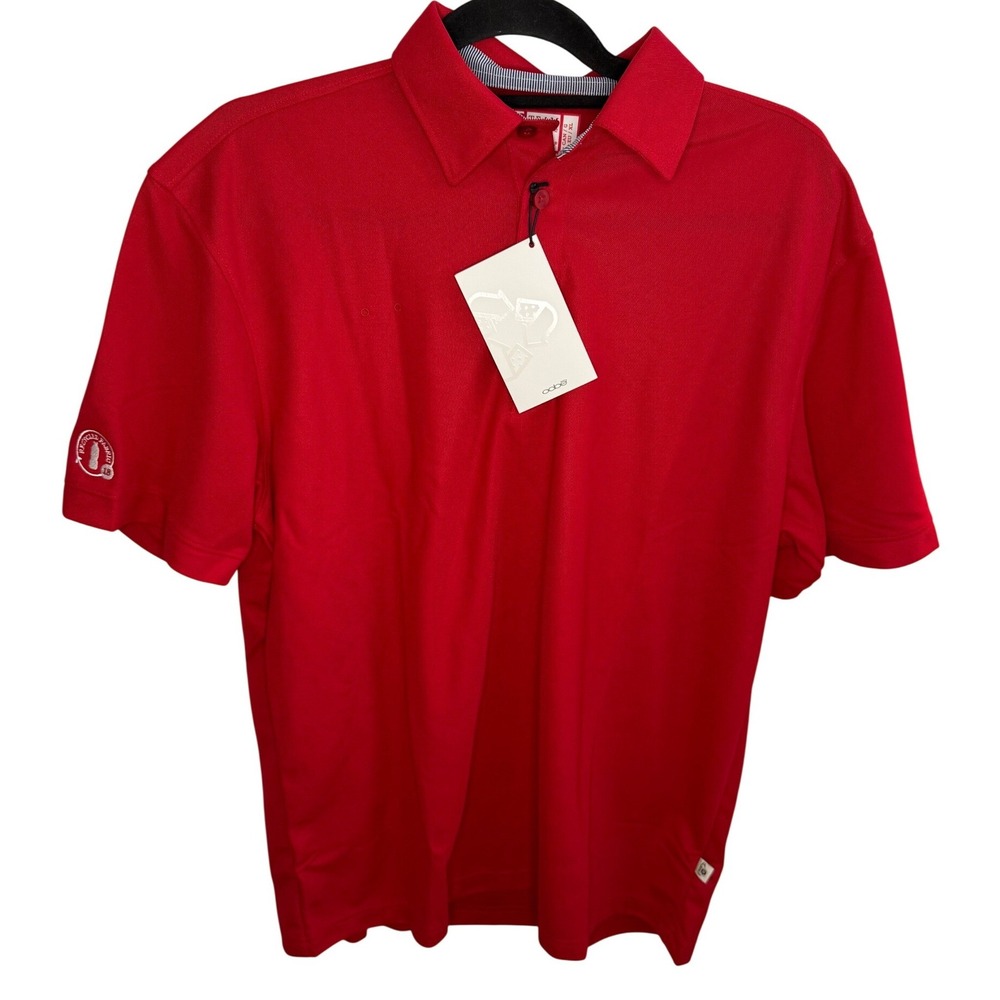 OOBE Chick-Fil-A Team Style‎ Red Golf Polo Shirt Men's Large Polyester New